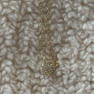 Gold Heart Pendant Necklace